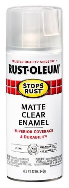 Rust-Oleum Stops Rust Matte Clear Spray paint ( NET WT. 12.0-oz ) | 285093