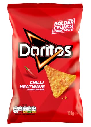 Doritos Chilli Heatwave, Corn Chips (180g)