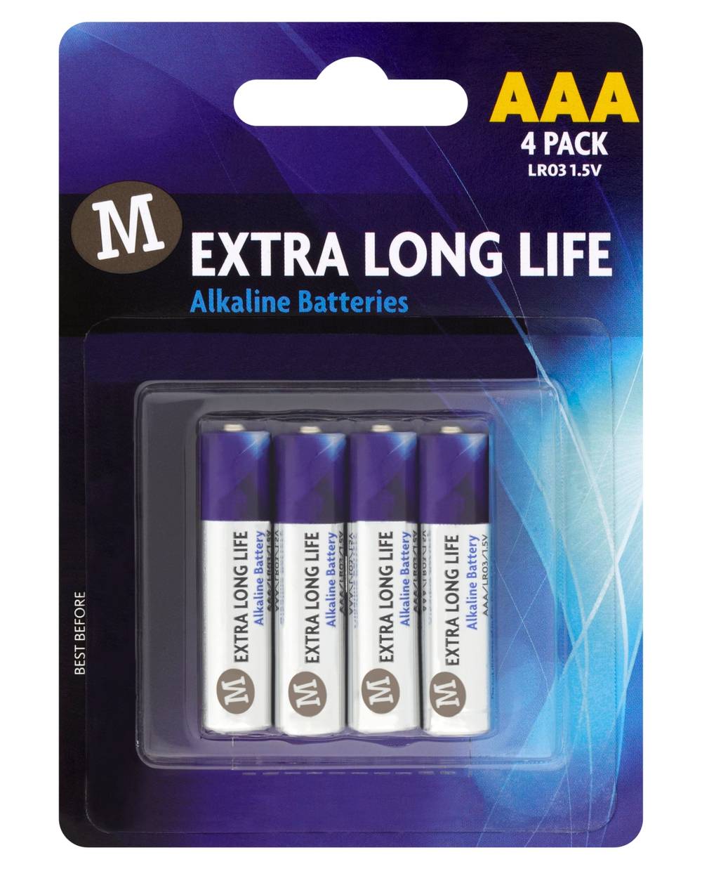 Morrisons Alkaline Battery AAA 4Pk