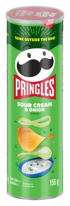 Pringles croustilles - potato chips (crème sure-oignon)