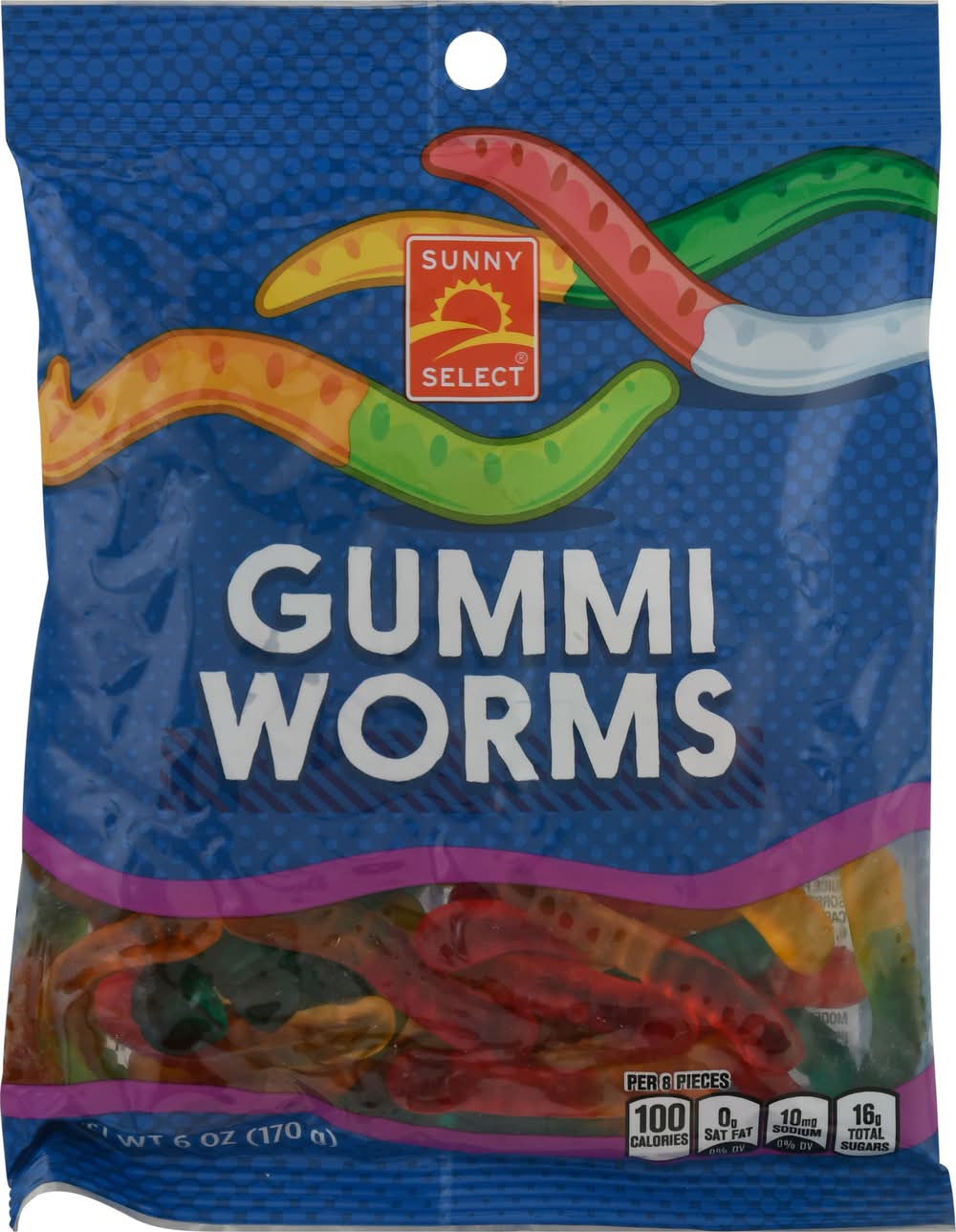 Sunny Select Gummi Worms (6 oz)