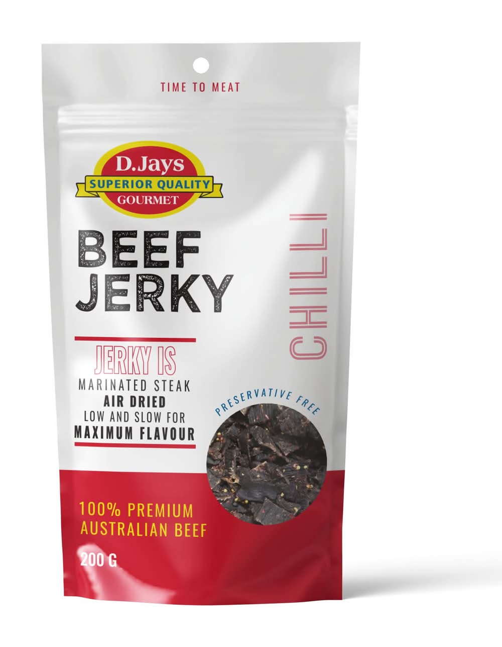 D.Jays Jerky Chilli 200g
