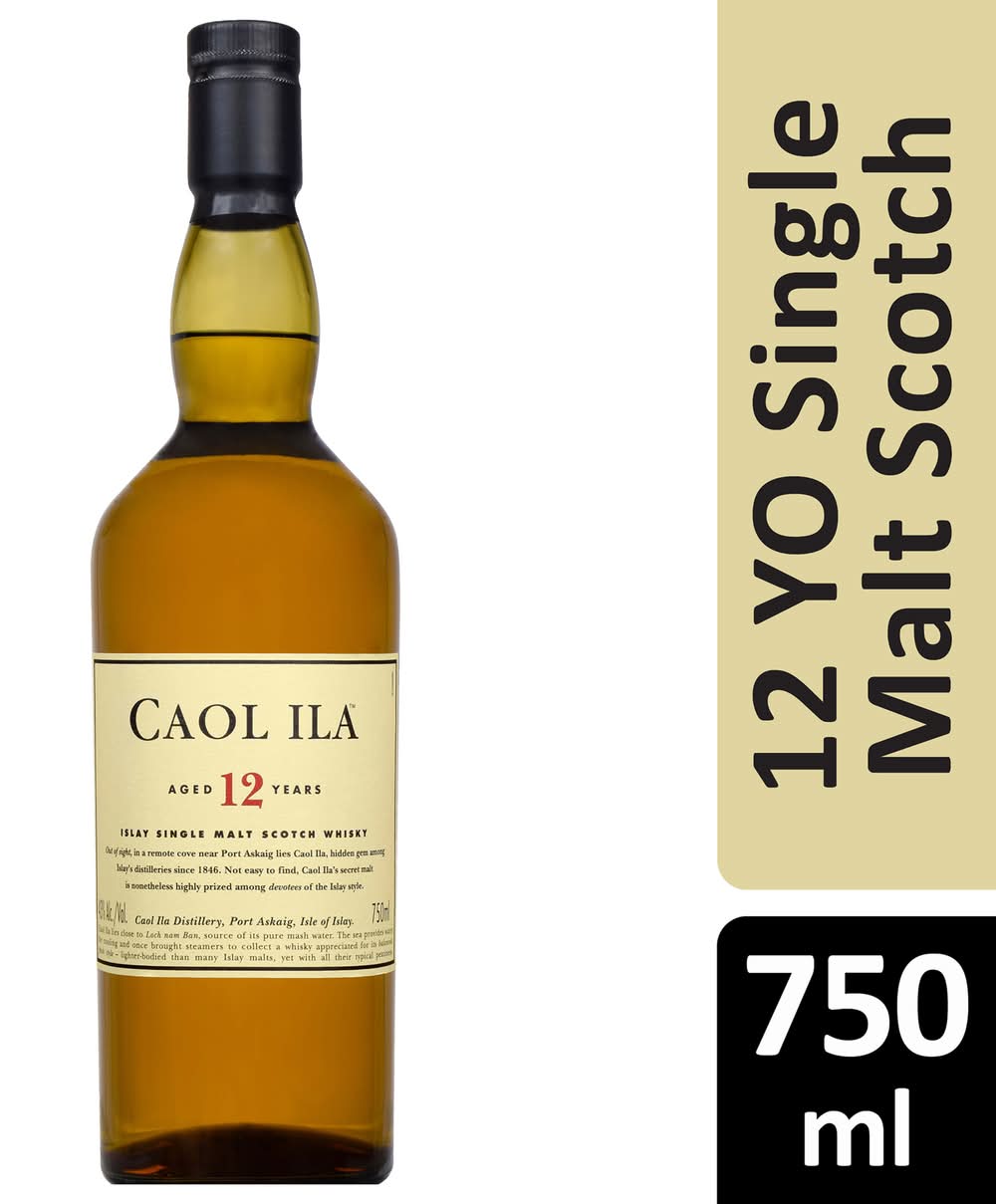 Caol Ila Islay Single Malt Scotch Whisky 12 Year Old (750 ml