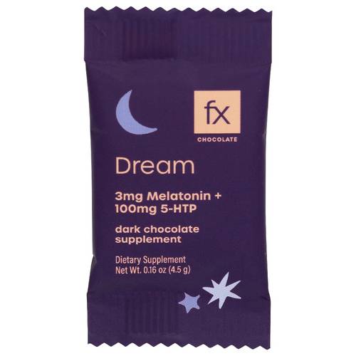 Fx Chocolate Dream Melatonin & 5-HTP Dark Chocolate Supplement