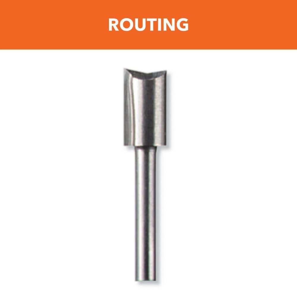 Dremel 1/4 In. Rotary Tool Straight Router Bit For Wood And Soft Materials