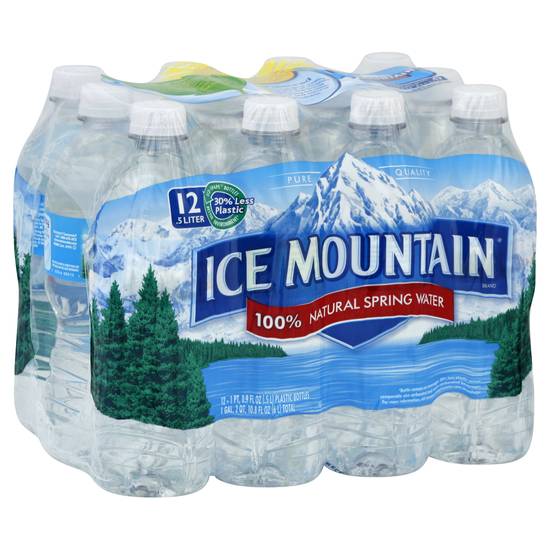 Ice Mountain Natural Spring Water (12 ct)