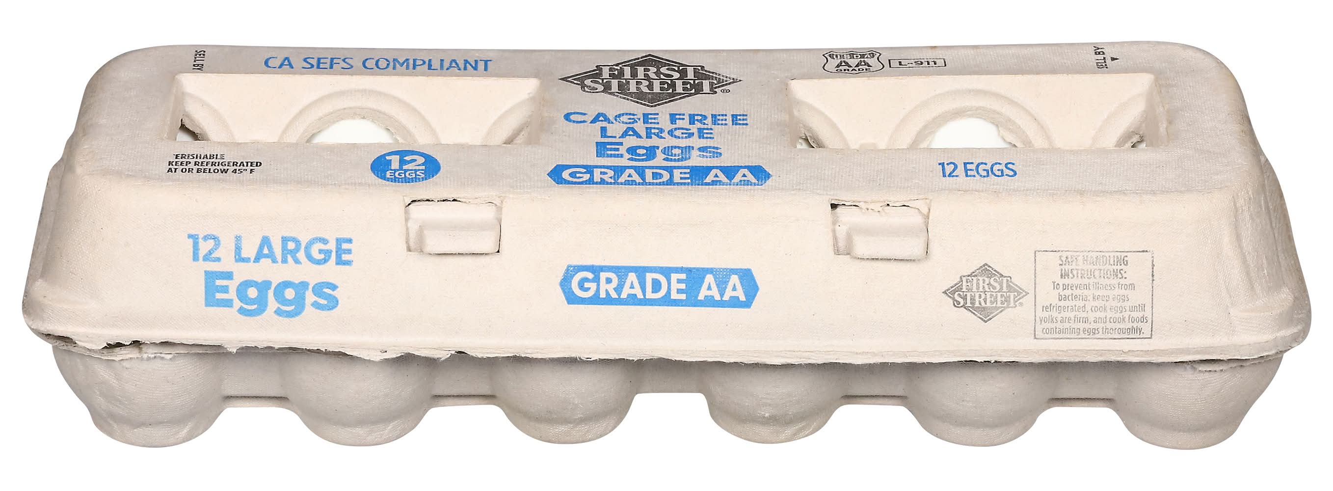 First Street Grade Aa Eggs, Large (12 ct)