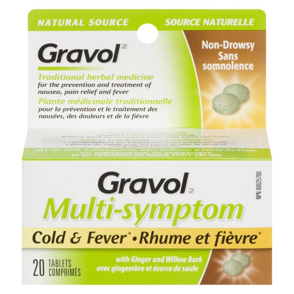 Gravol Multi-Symptom Antinauseant Pain Reliever (25 g)
