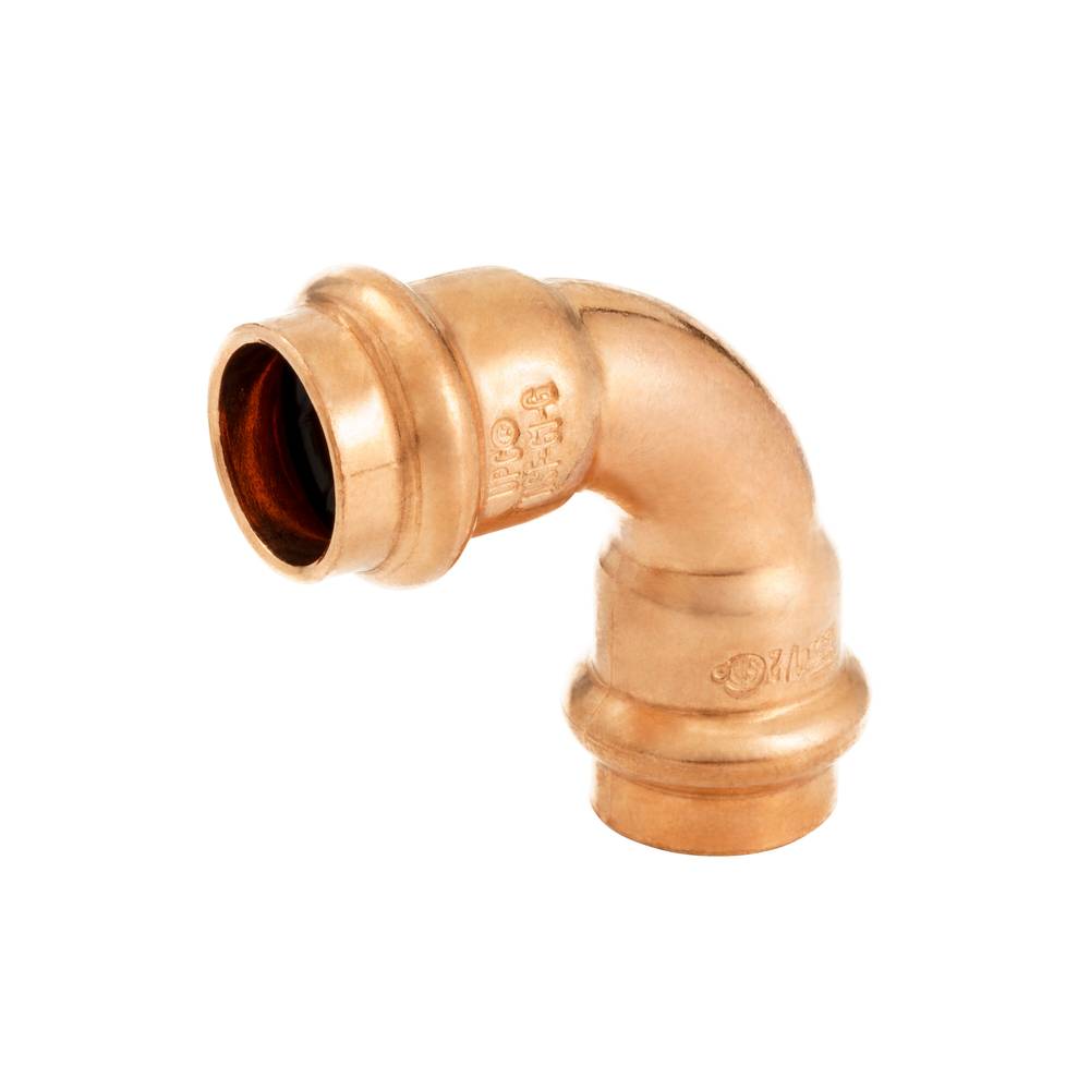 Streamline 1/2-in 90-Degree Copper Press Short Radius Elbow | PF 02722L