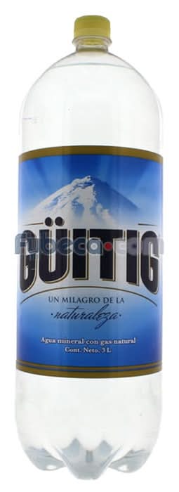 Agua Con Gas Guitig  3 L