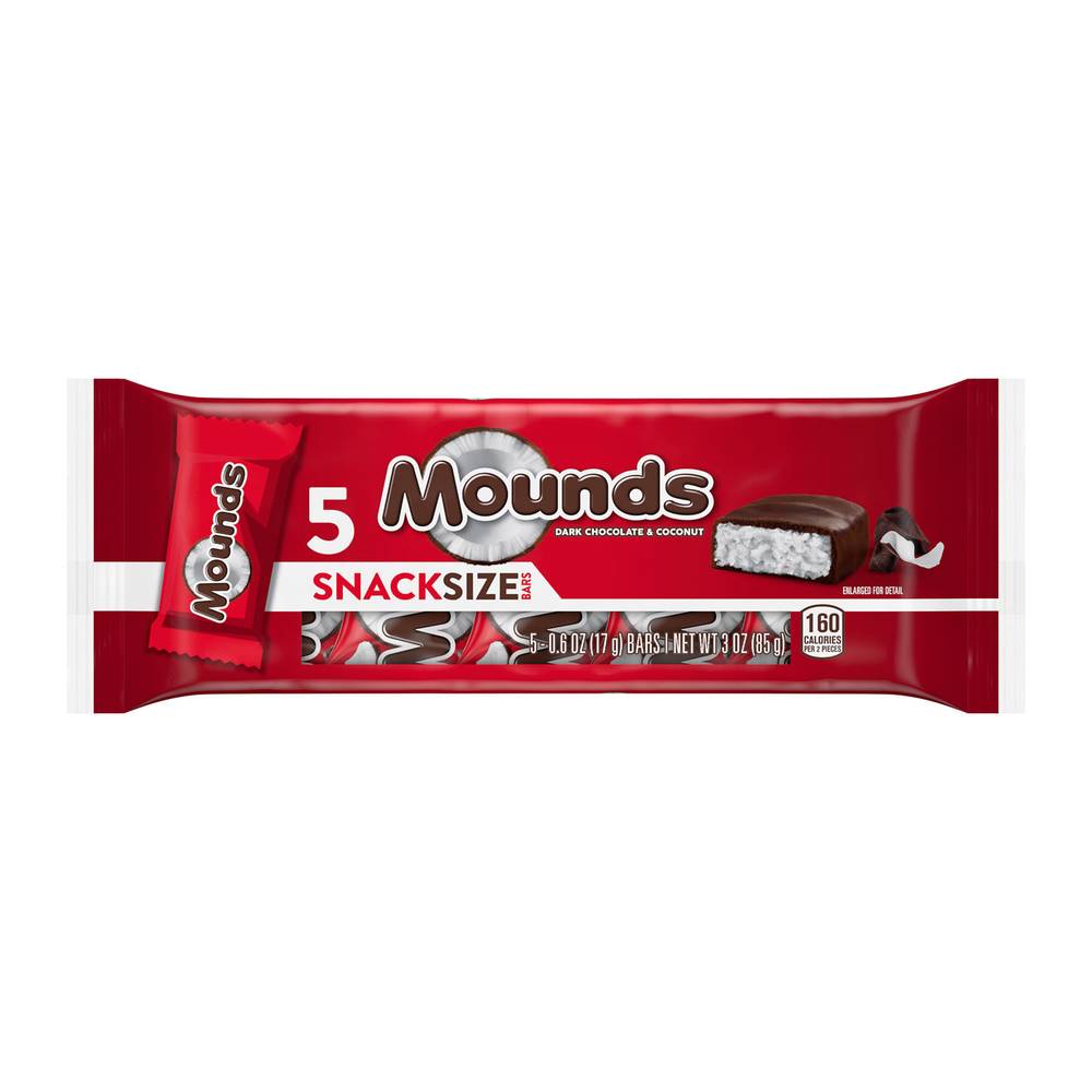 Mounds Dark Chocolate and Coconut Bar (5 ct)