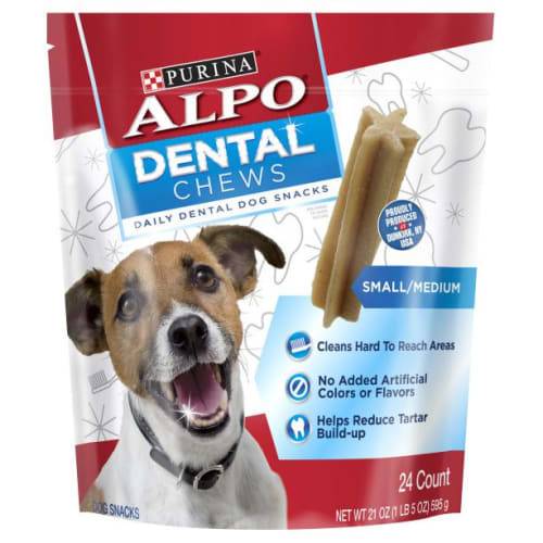 Alpo Small/Medium Dog Dental Chews Dog Snack (24 ct)