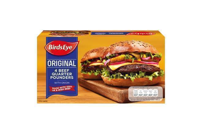 Birds Eye Beef Quarter Pounder 4pk