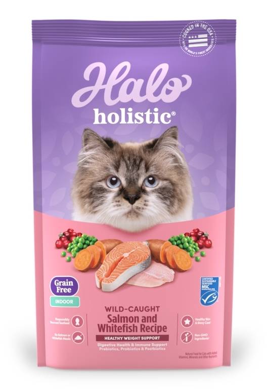 HALO成貓健康低脂鮭魚燉豌豆+鷹嘴豆3磅/745158340256
