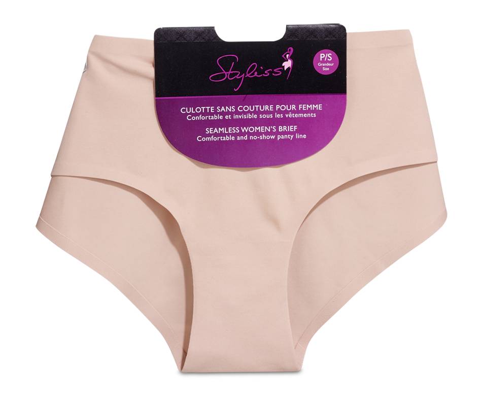 Styliss culotte sans couture pour femme (1 unité, petit) - seamless women’s brief (1 unit, small)