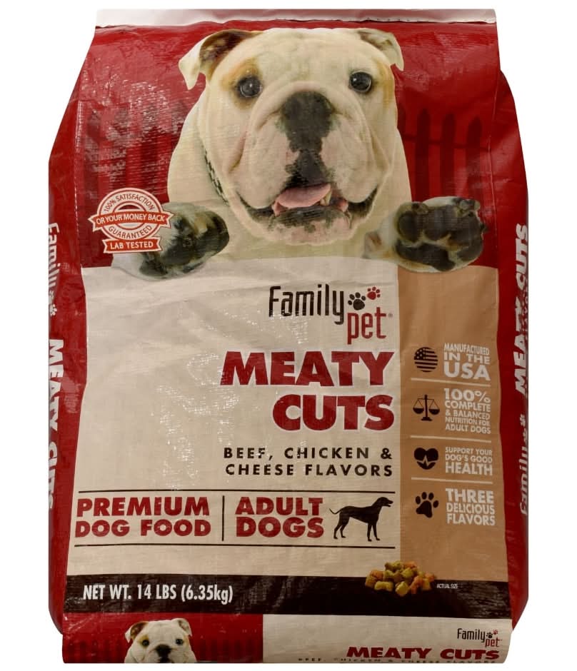 Family Pet Meaty Cuts Beef Adult Dry Dog Food (14 lbs)