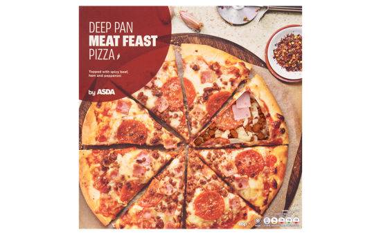Asda Deep Pan Meat Feast Pizza 443g