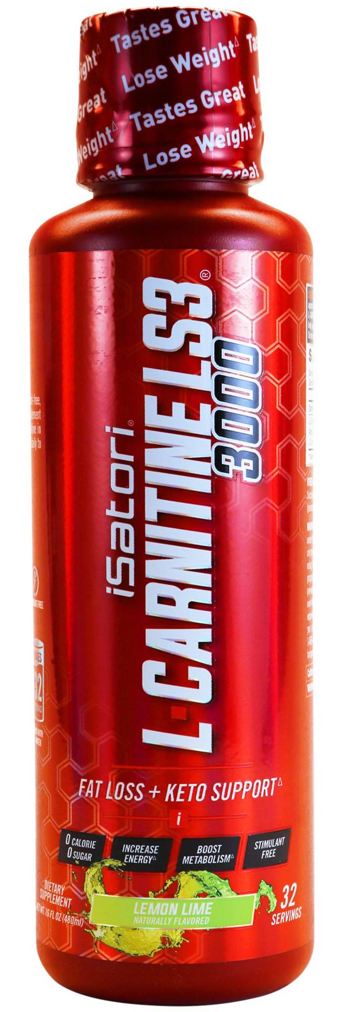 liquid l carnitine for weight loss Liquid L-Carnitine Ls3 3000 - Stim Free Fat Loss Support - Lemon Lime (32  Servings)