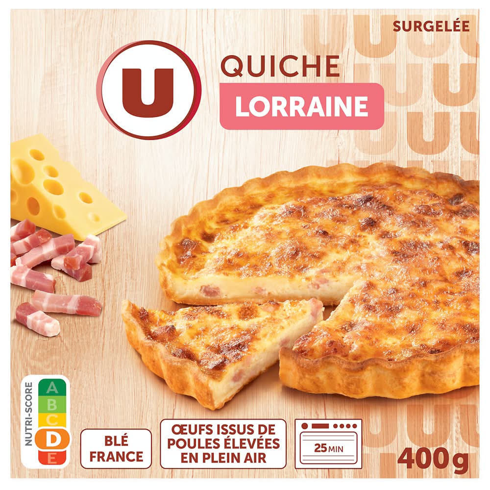 Les Produits U - Quiche lorraine (400g)