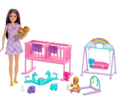 Barbie Skipper Twinning Nursery 3+ Years, Multicolor