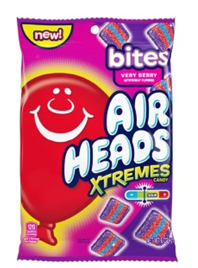 Airheads Xtremes Sour Candy Bites, Very Berry (6 oz)