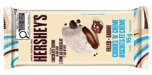 Hershey's Cookies 'N' Creme Filled Candy, Chocolate Creme & Sea Salt (95 g)