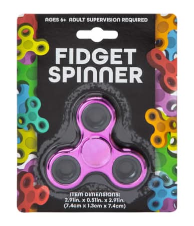 Fidget Spinner 2.91in Purple Metal