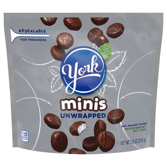 York Minis Unwrapped Dark Chocolate Covered Peppermint Patties