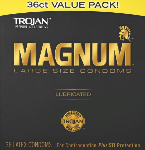 Magnum Value pack Large Size Lubricated Condoms (36ct)
