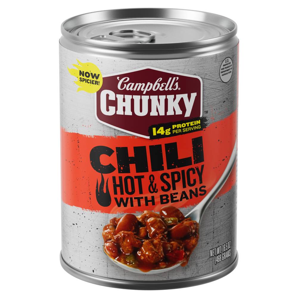 Campbell's Soup, Chunky Hot & Spicy Chili With Beans (16.5 oz)