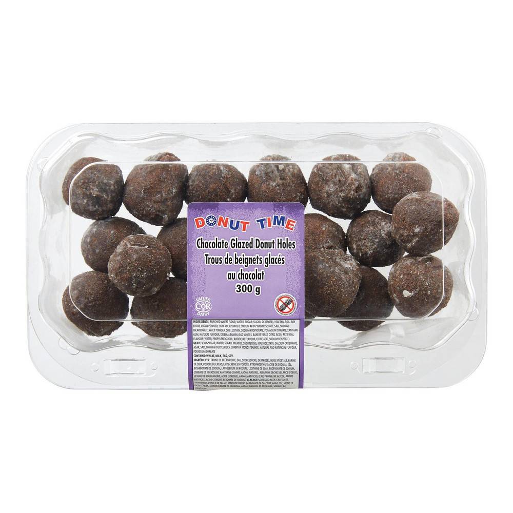 Donut Time Chocolate Glazed Donut Holes (300 g)