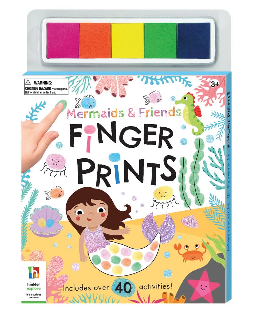 Hinkler Mermaids and Friends Finger Paints Book