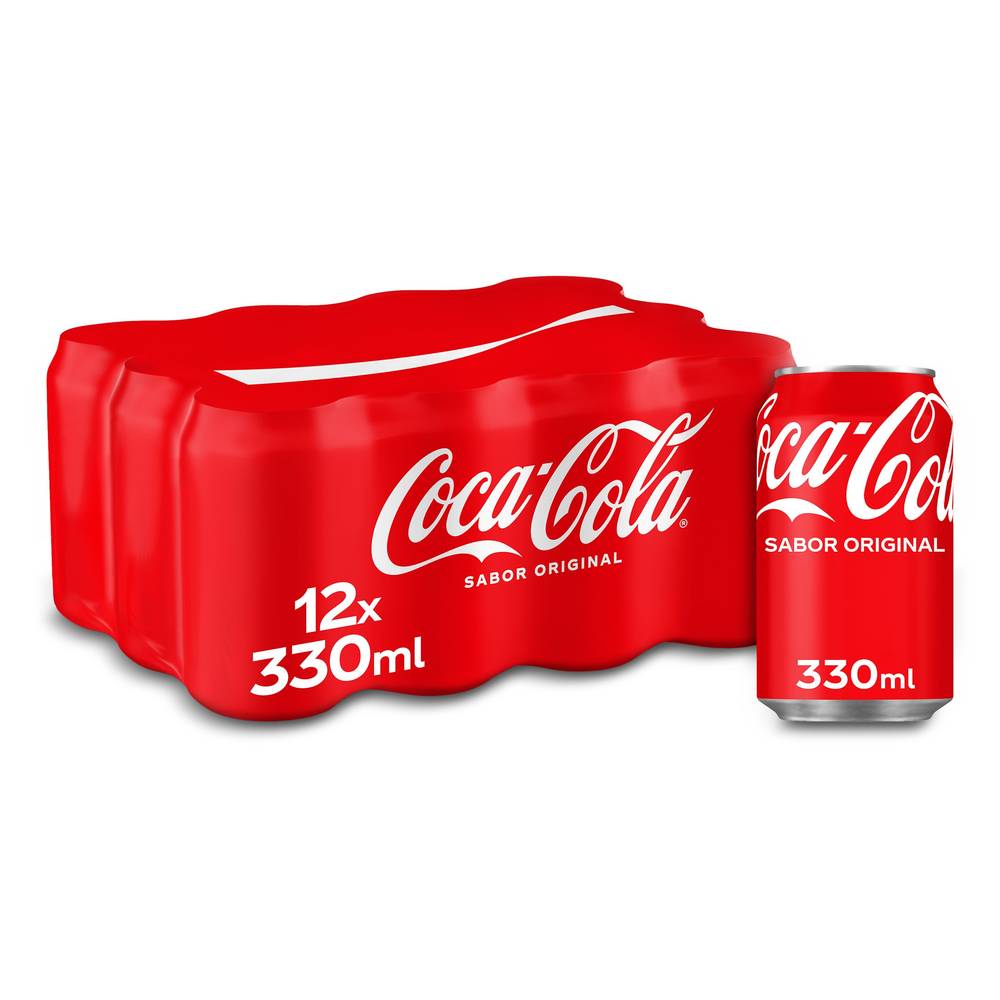 Refresco De Cola Sabor Original Coca-Cola Lata 12 X 33 Cl