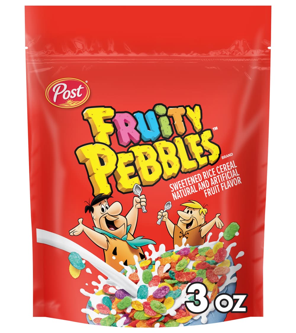 Fruity Pebbles Cereal, Fruit (3 oz)