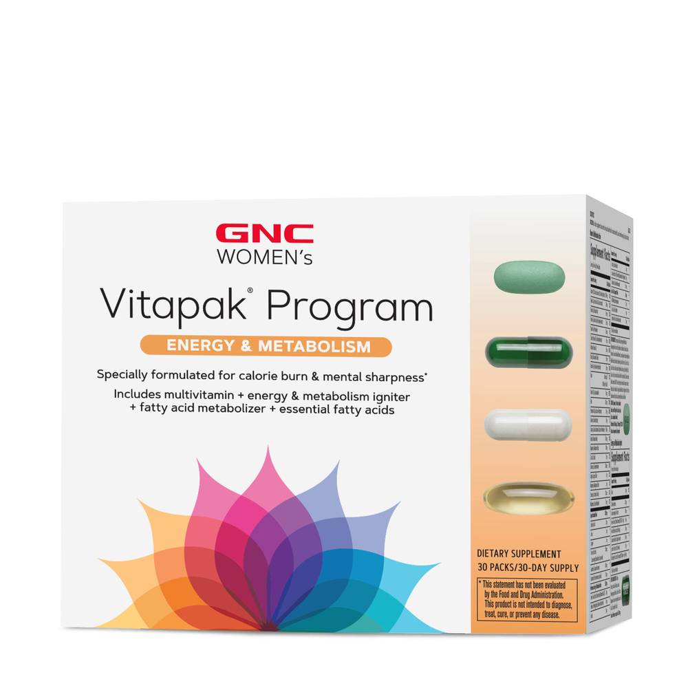 GNC Vitapak Program Energy and Metabolism, Female (30 ct)