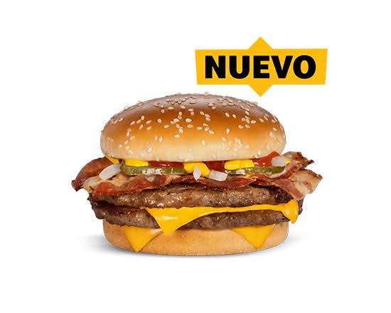 McMenú Cuarto de Libra Bacon Doble con Queso