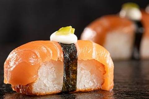 Crispy Nigiri Salmon