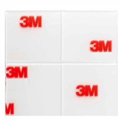 Scotch-Mount Clear Double-Sided Mounting Squares, 1 in X 1 in
