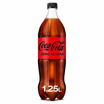 Coca Cola zero azúcar botella 1,25 l.