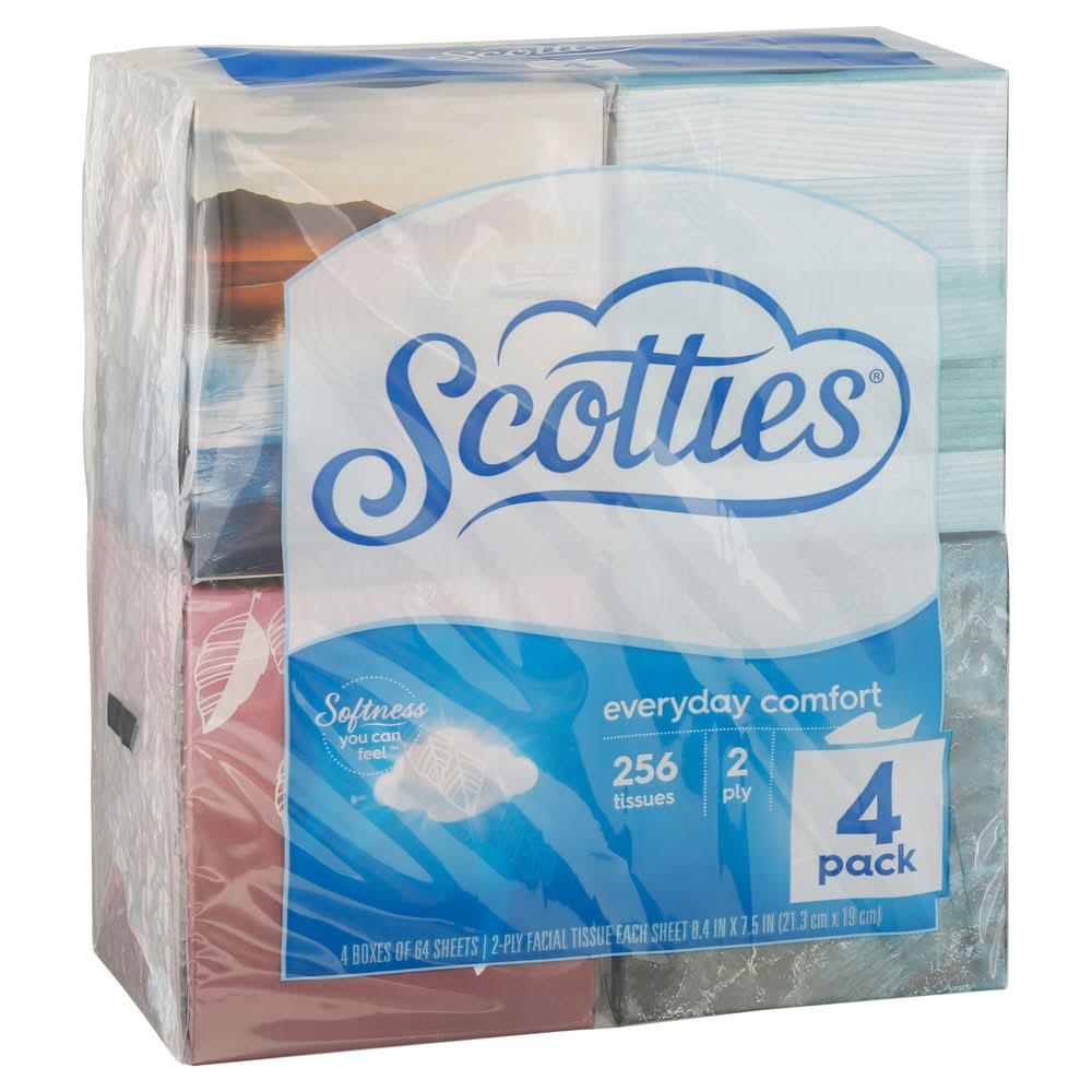 Scotties Everyday Comfort Facial Tissue (4 ct)