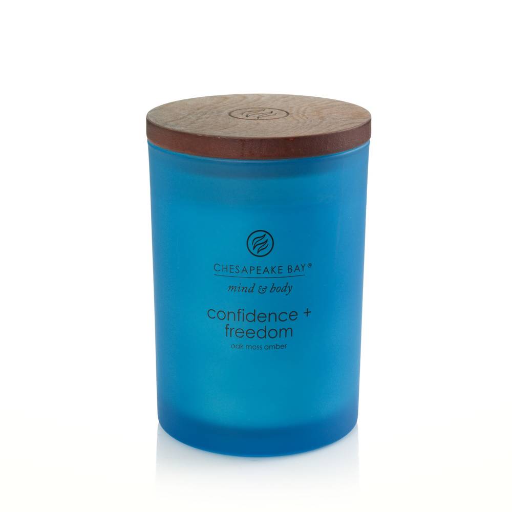 Chesapeake Bay Candle Mind & Body Collection Confidence + Freedom: Oak Moss Amber (8.8 oz)