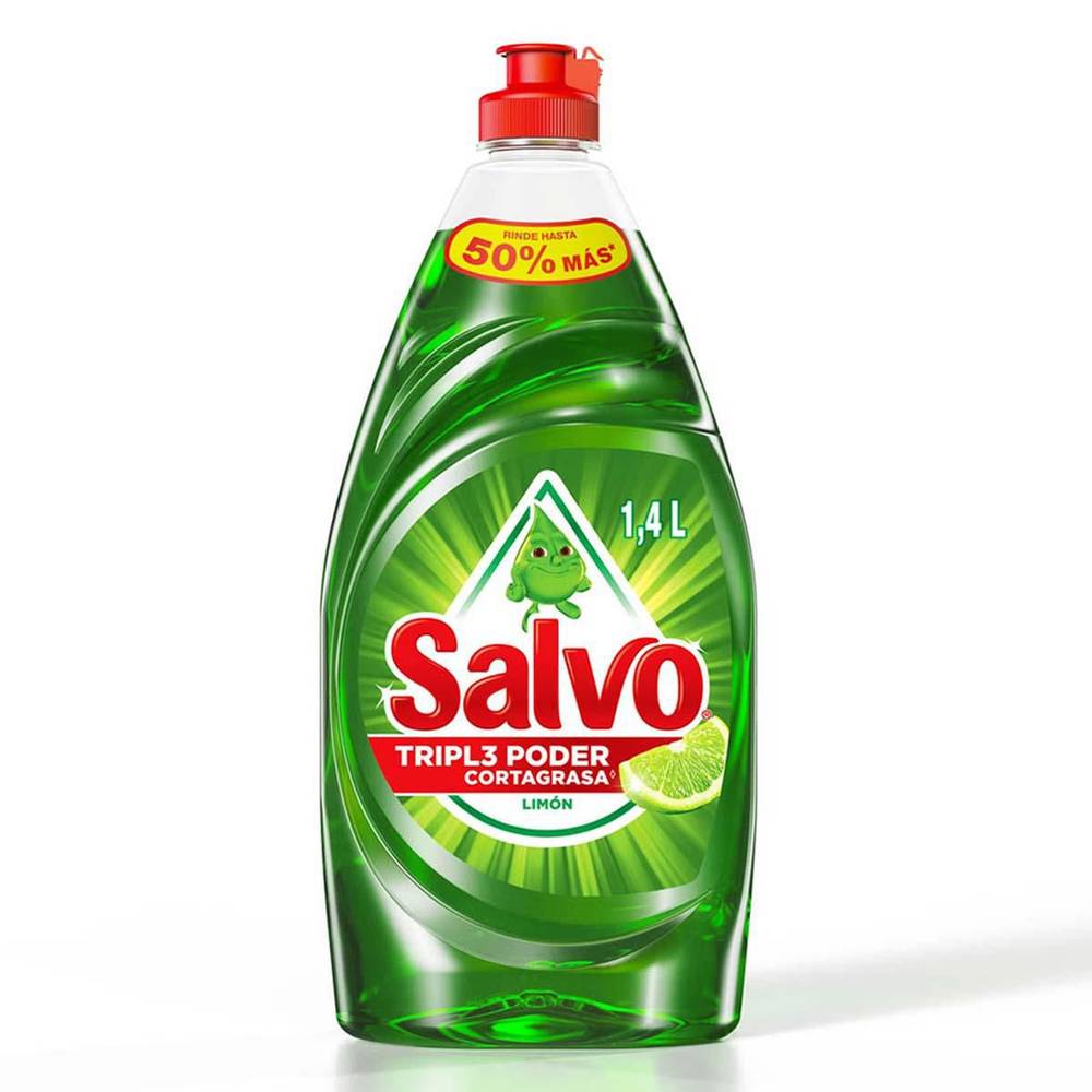 Salvo · Jabón lavatrastes líquido, limón (1,4 L)