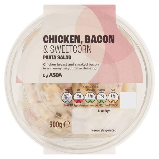 Asda Chicken, Bacon & Sweetcorn Pasta Salad 300g