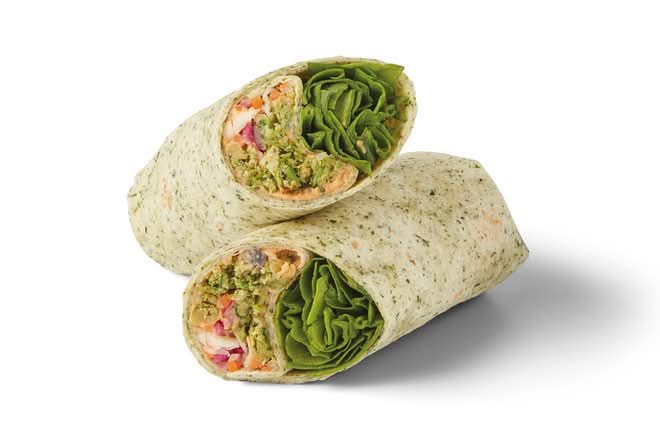 Spinach & Pea Falafel Wrap