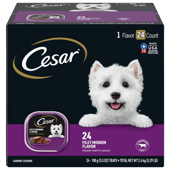 Cesar Classics Filet Mignon Flavor Canine Cuisine (24 ct)