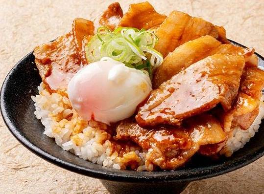 温玉辛味噌ぶた肩ロース丼 Grilled  Pork Rice Bowl (Shoulder Loin) + Spicy Miso＆Soft-Boiled Egg