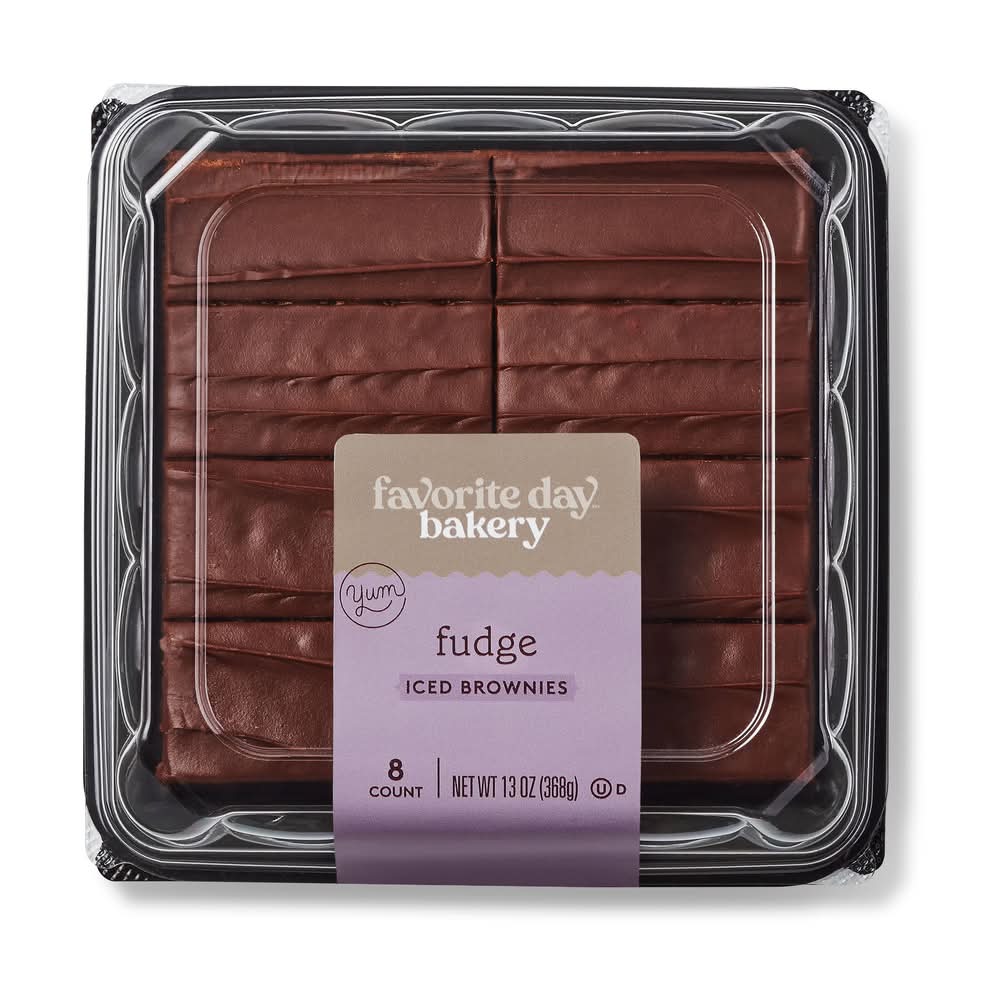 Favorite Day Fudge Iced Brownies (13 oz, 8 ct)
