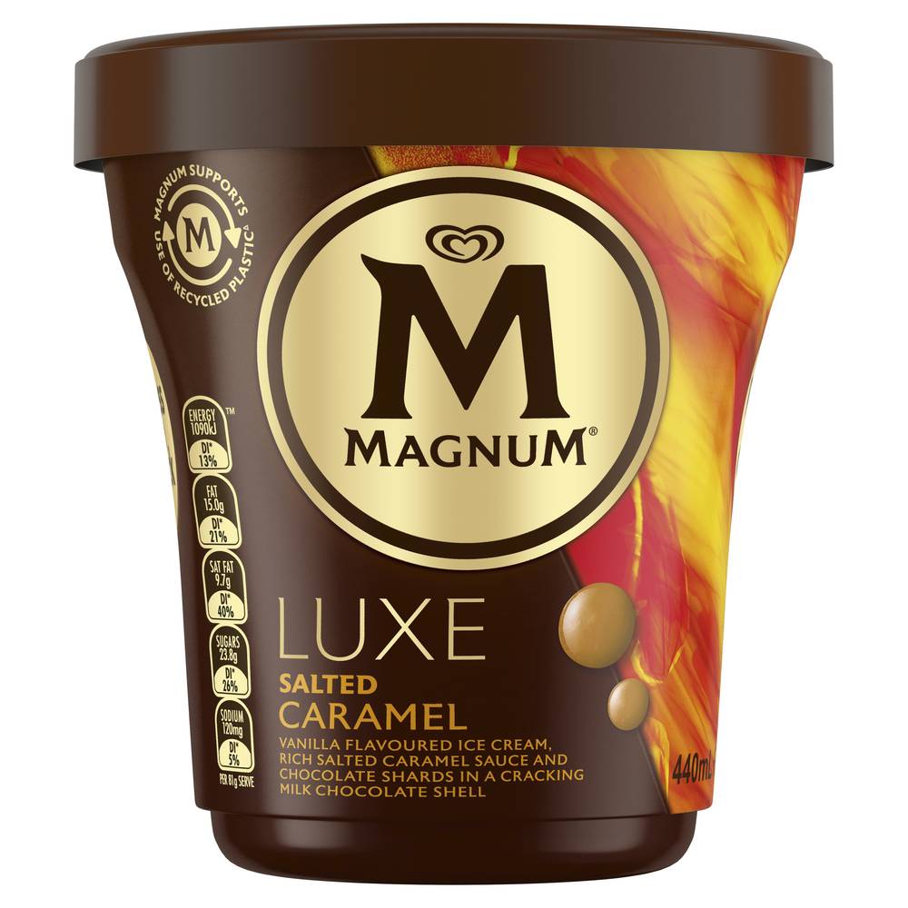 Magnum Luxe Ice Cream Dessert Tub, Vanilla (440mL)