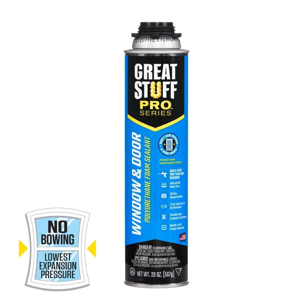 GREAT STUFF PRO Window and Door 20-oz Spray Gun Indoor/Outdoor Spray Foam Insulation Canister | 187273