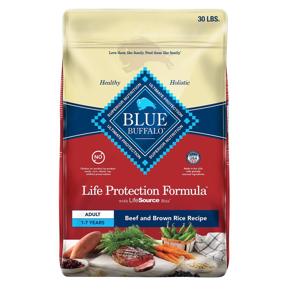 Blue Buffalo Life Protection Formula Adult Dry Dog Food (beef-brown rice)